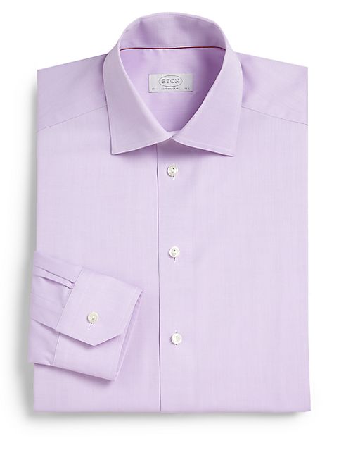 Eton - Contemporary-Fit Herringbone Dress Shirt