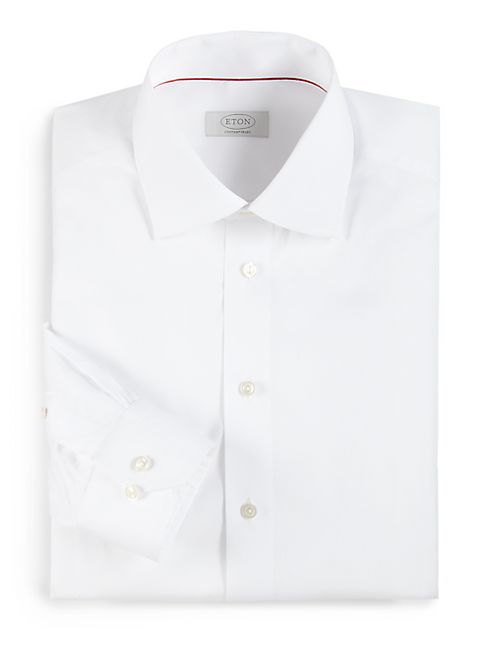 Eton - Contemporary-Fit Solid Twill Dress Shirt