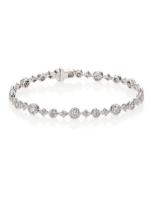 Kwiat - Sunburst Diamond & 18K White Gold Tennis Bracelet