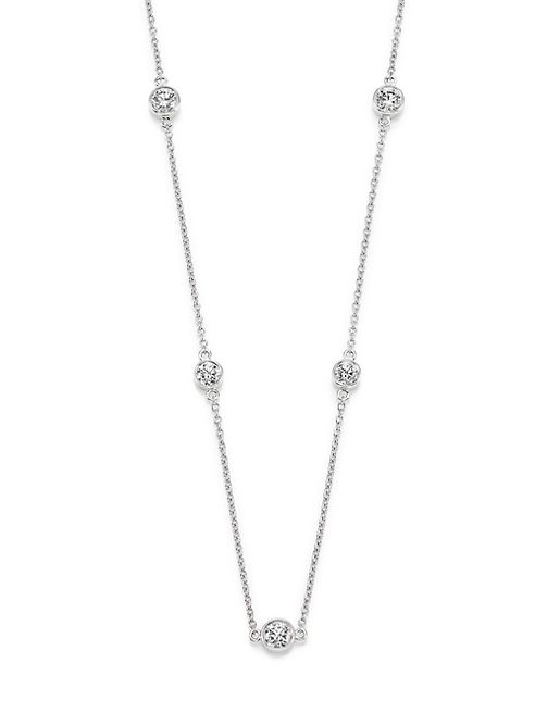 Kwiat - Diamond & 18K White Gold Strings Station Necklace