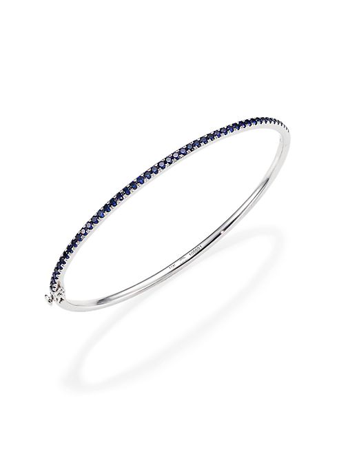 Kwiat - Sapphire & 18K White Gold Stacking Bangle Bracelet