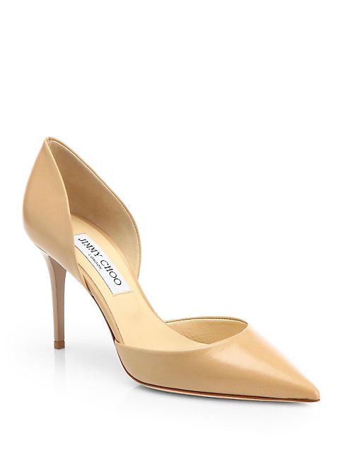 Jimmy Choo - Addison 80 Leather d'Orsay Pumps