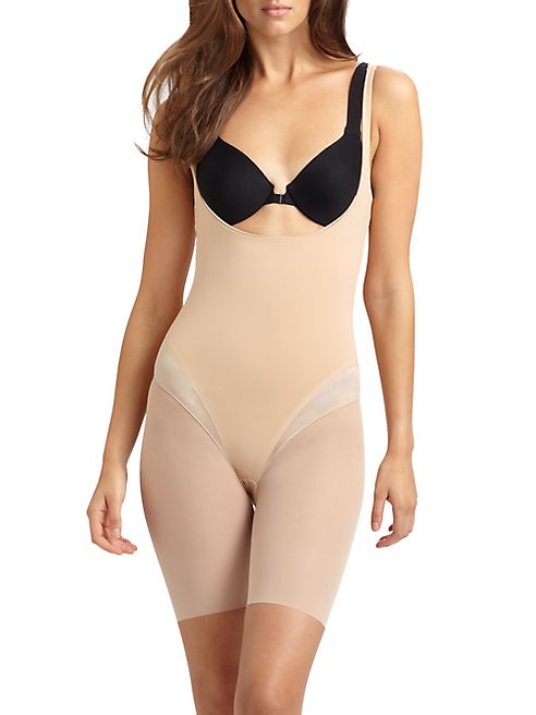 Spanx - Haute Contour Open-Bust Mid-Thigh Bodysuit