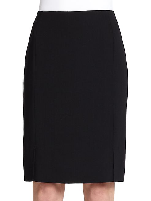 Akris - Architecture Collection Double-Face Wool Pencil Skirt