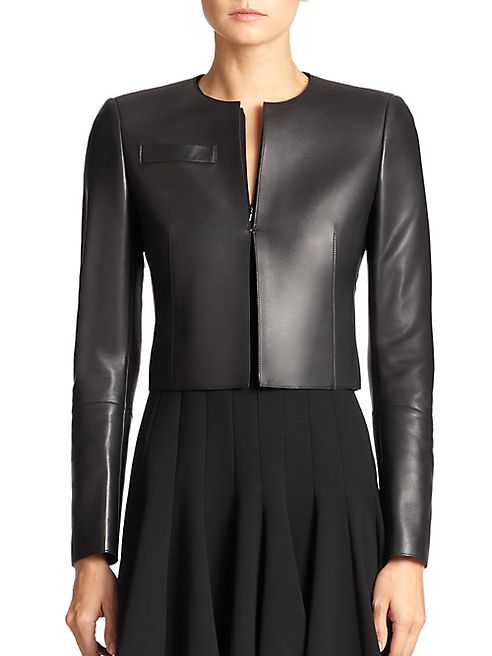 Akris - Architecture Collection Hasso Leather Jacket