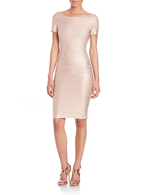 Herve Leger - Carmen Boatneck Dress