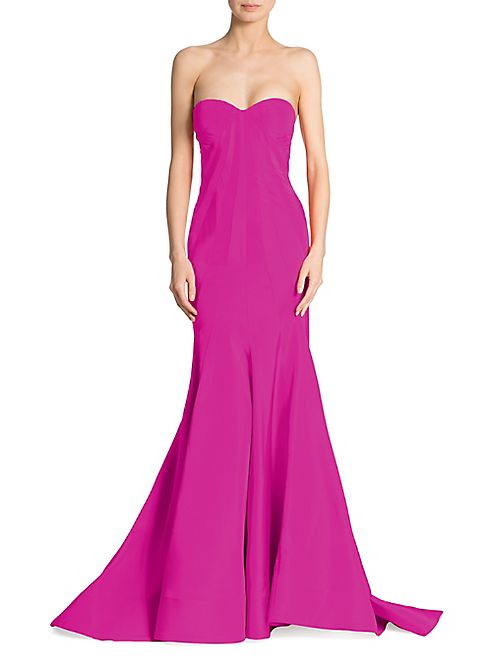 Zac Posen - Silk Faille Strapless Gown