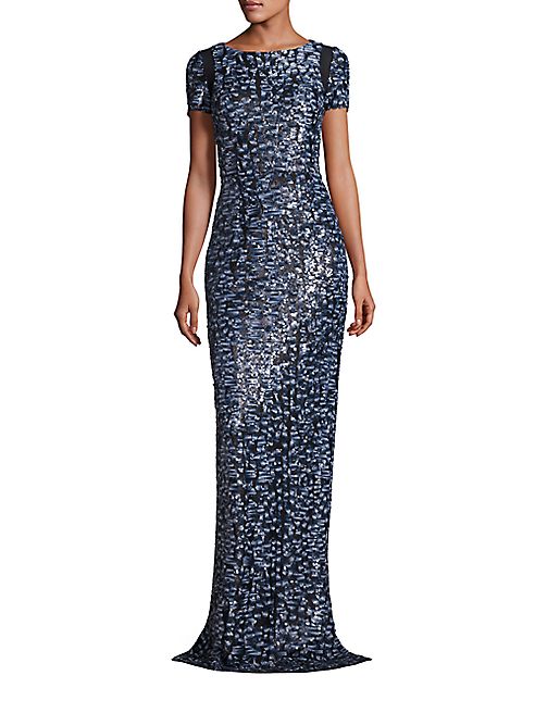 Carmen Marc Valvo - Sequined Gown