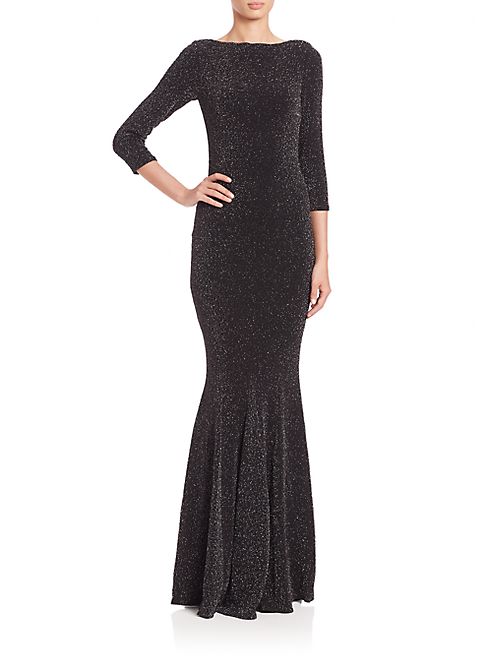 Talbot Runhof - Metallic Jersey Gown