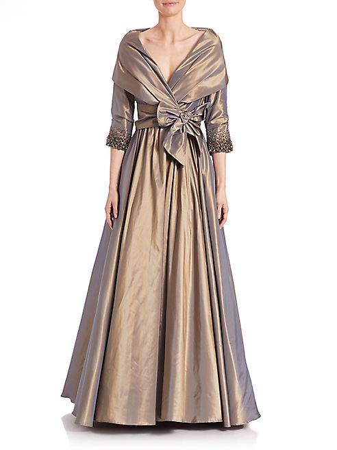 Catherine Regehr - Metallic Tie-Waist Gown