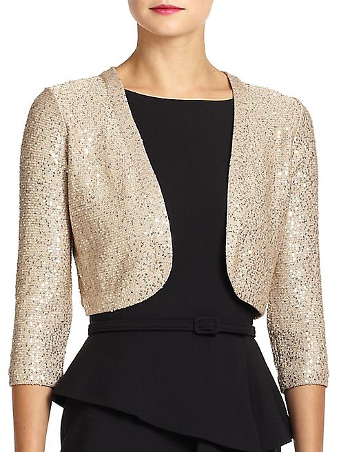 Oscar de la Renta - Sequined Bolero Jacket