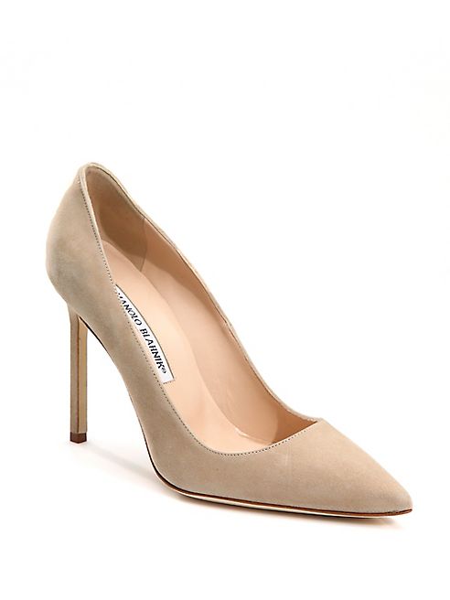 Manolo Blahnik - BB 105 Suede Point Toe Pumps