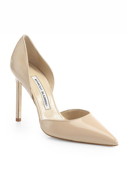 Manolo Blahnik - Tayler Patent Leather d'Orsay Pumps