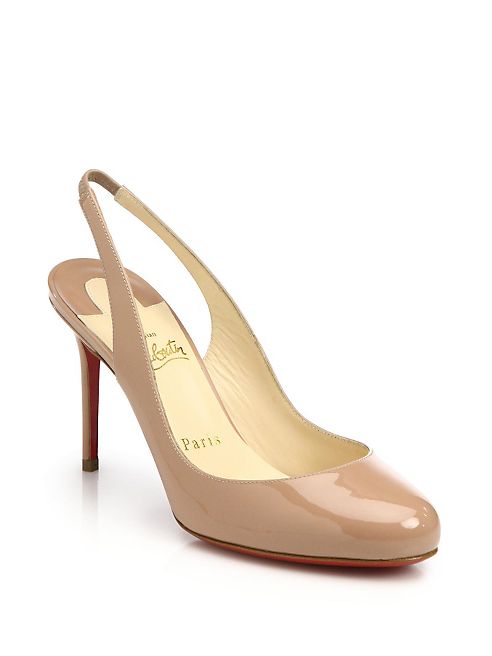 Christian Louboutin - Fifi Patent Leather Slingbacks