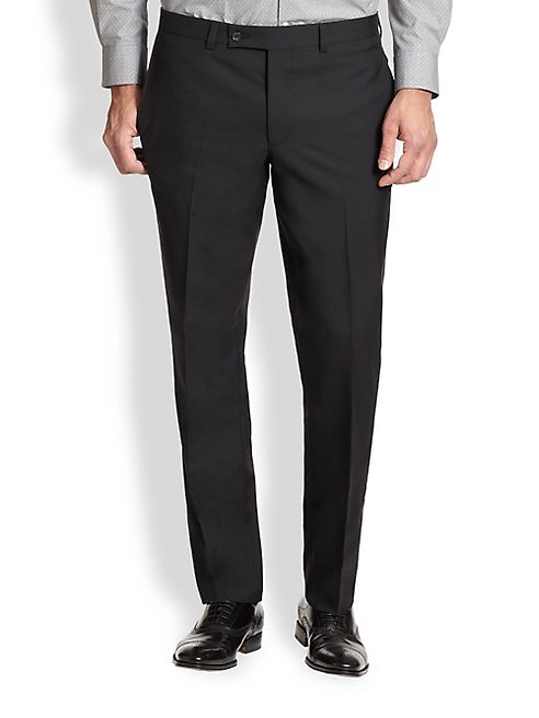 Saks Fifth Avenue Collection - Modern-Fit Wool Trousers