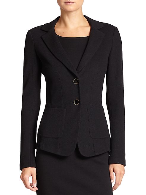 St. John - Caviar Collection Milano Knit Blazer