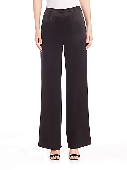 St. John - Caviar Collection Kate Satin Pants