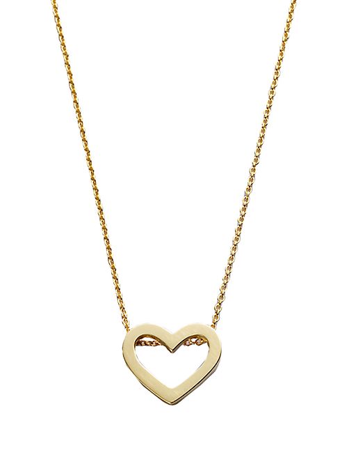 Roberto Coin - Tiny Treasures 18K Yellow Gold Heart Pendant Necklace