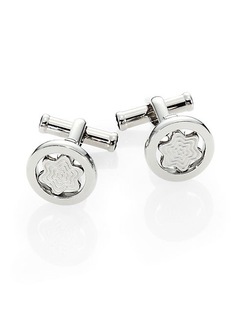 Montblanc - Round Swiveling Star Cuff Links