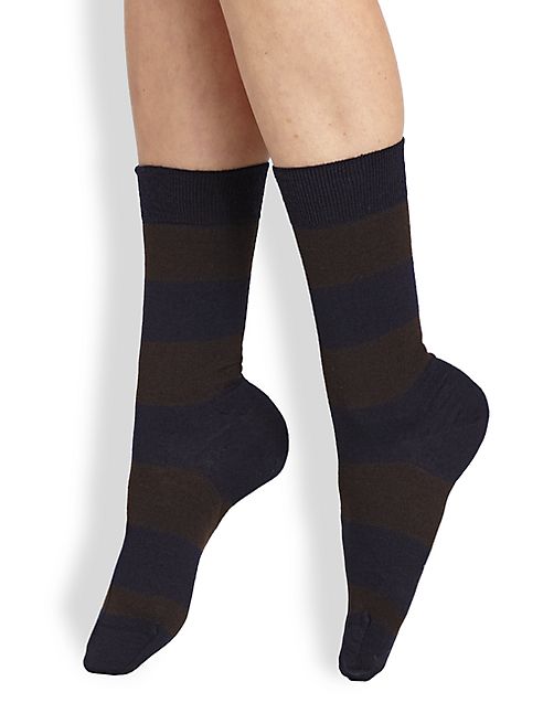 Maria La Rosa - Striped Mid-Calf Socks