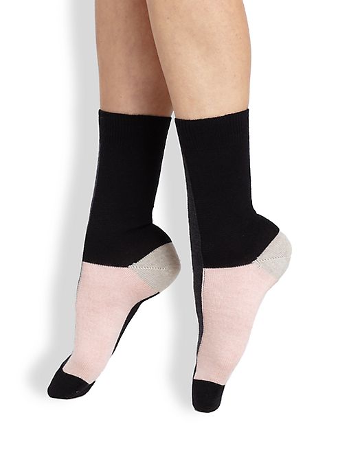 Maria La Rosa - Colorblock Mid-Calf Socks