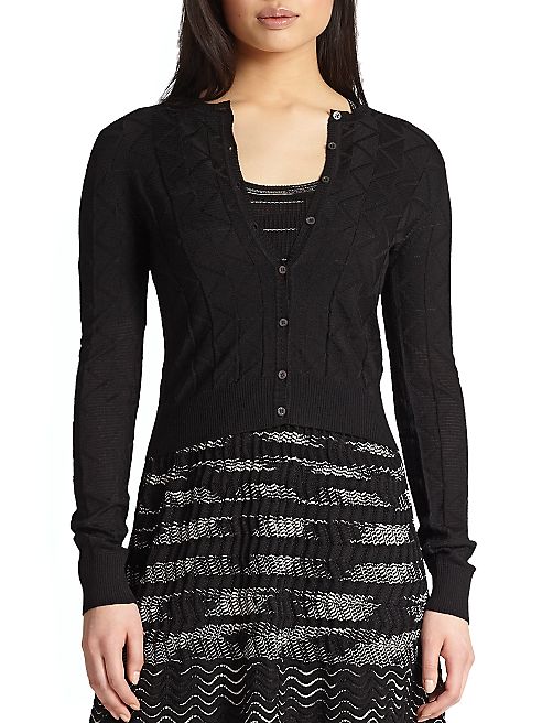 M Missoni - Basic Cropped Cardigan