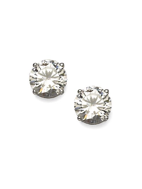 Adriana Orsini - Brilliant-Cut Sterling Silver Stud Earrings