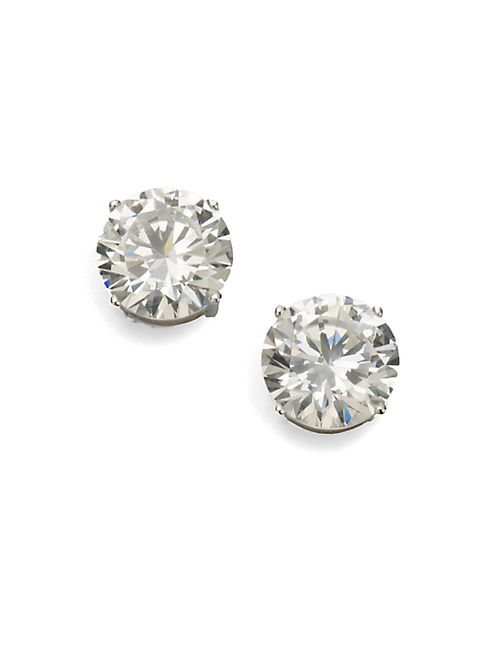 Adriana Orsini - Sterling Silver 4 Carat Stud Earrings