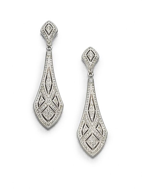 Adriana Orsini - Art Deco Crystal Drop Earrings