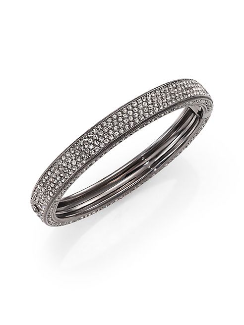 Adriana Orsini - Pavé Crystal Four-Row Bangle Bracelet