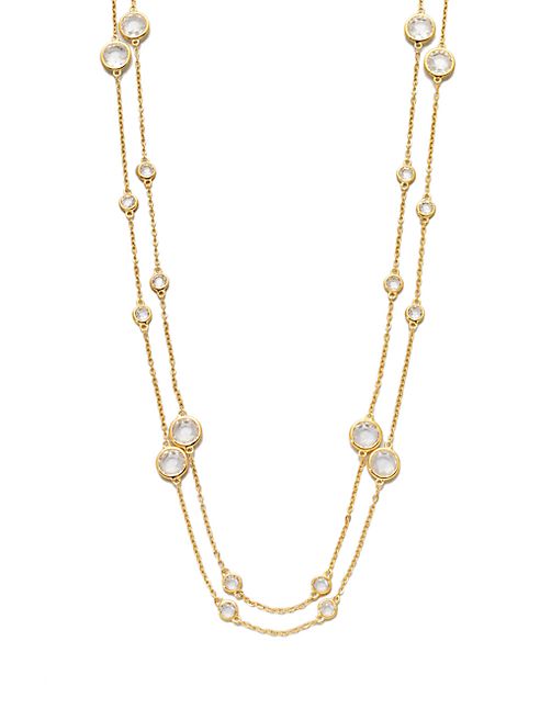 Adriana Orsini - Long Double-Row Station Necklace