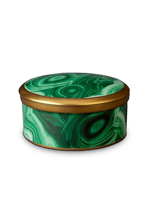 L'Objet - Malachite Round Box