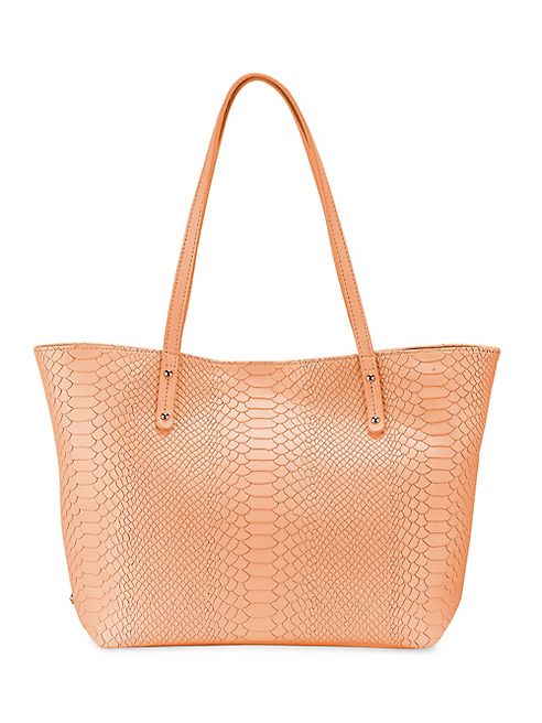 GiGi New York - Mini Taylor Python-Embossed Leather Tote