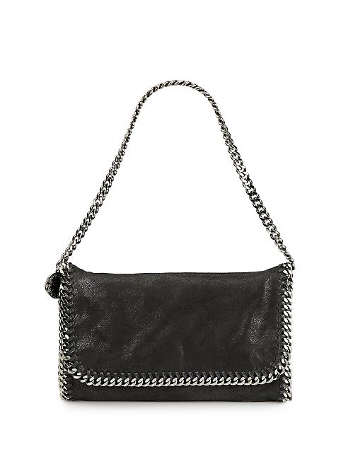 Stella McCartney - Falabella Metallic Fold-Over Shoulder Bag