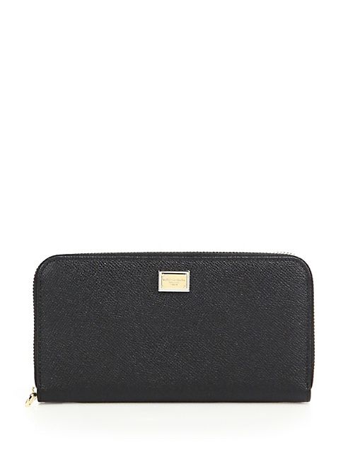 Dolce & Gabbana - 3301 Continental Leather Zip Wallet