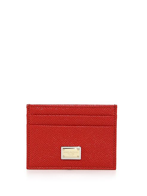 Dolce & Gabbana - Saffiano Leather Credit Card Holder