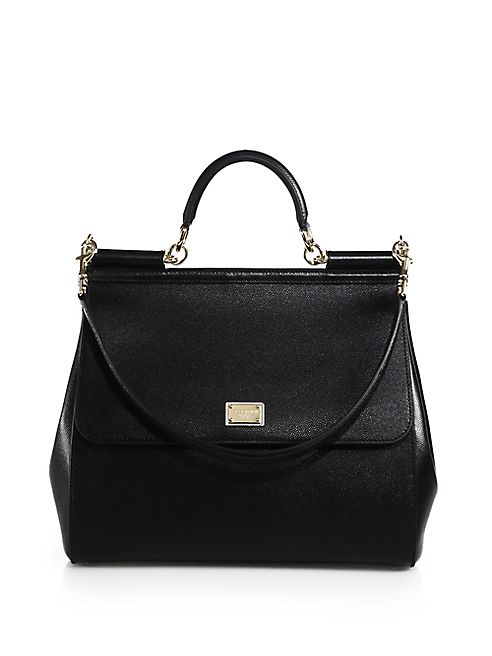 Dolce & Gabbana - Large Sicily Leather Top Handle Satchel