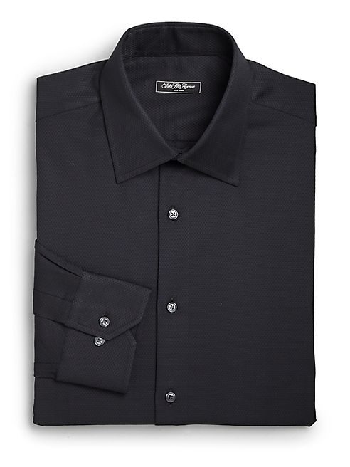 Saks Fifth Avenue Collection - Regular-Fit Solid Dress Shirt