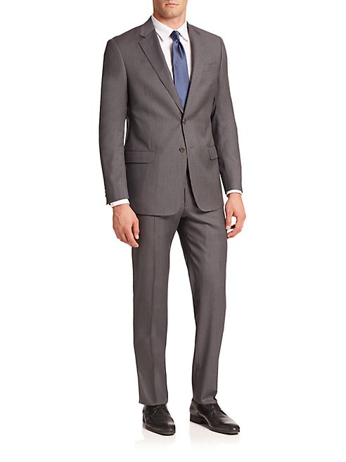 Armani Collezioni - Virgin Wool Pinstriped Suit