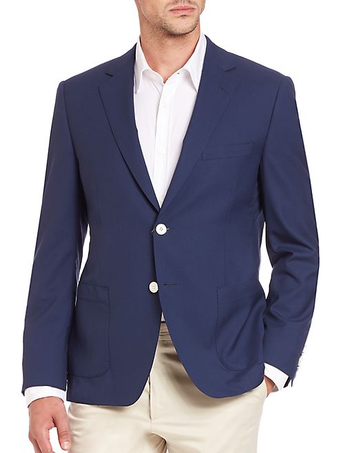 Saks Fifth Avenue Collection - Samuelsohn Classic-Fit Wool Sportcoat