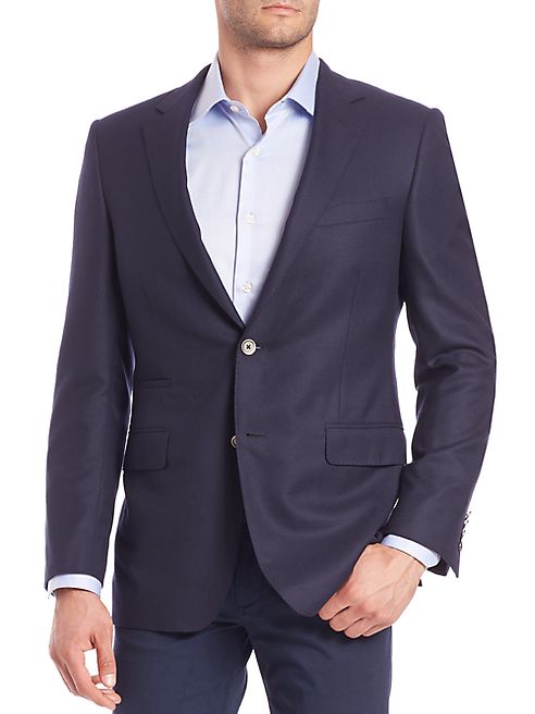 Saks Fifth Avenue Collection - Samuelsohn Classic-Fit  Wool Travel Blazer