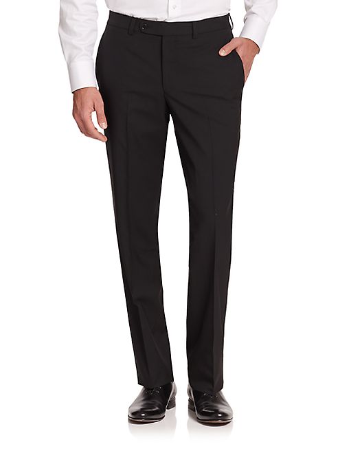 Saks Fifth Avenue Collection - Modern-Fit Wool Trousers