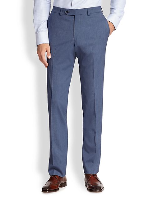 Saks Fifth Avenue Collection - Stretch-Wool Trousers