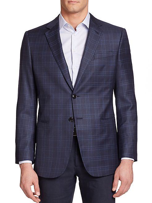 Giorgio Armani - Plaid Wool & Silk Sportcoat