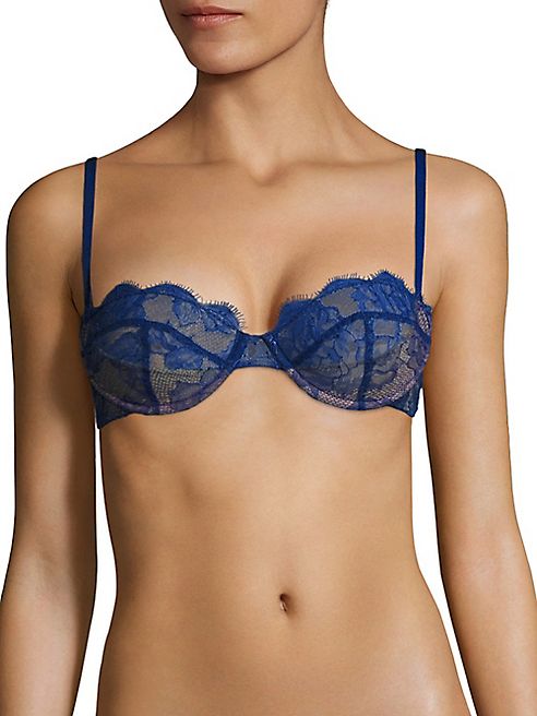 Fleur du Mal - Rose Lace Demi Bra