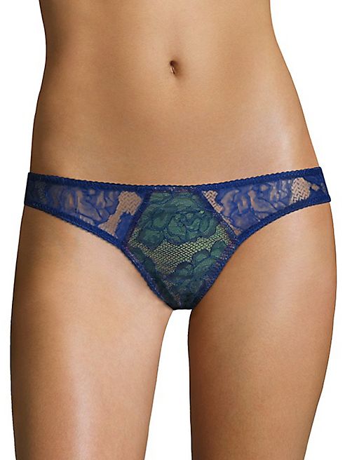 Fleur du Mal - Rose Lace Thong