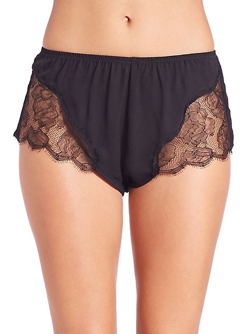 Fleur du Mal - Rose Lace Tap Shorts