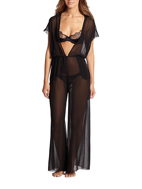 Fleur du Mal - Sheer Chiffon Jumpsuit