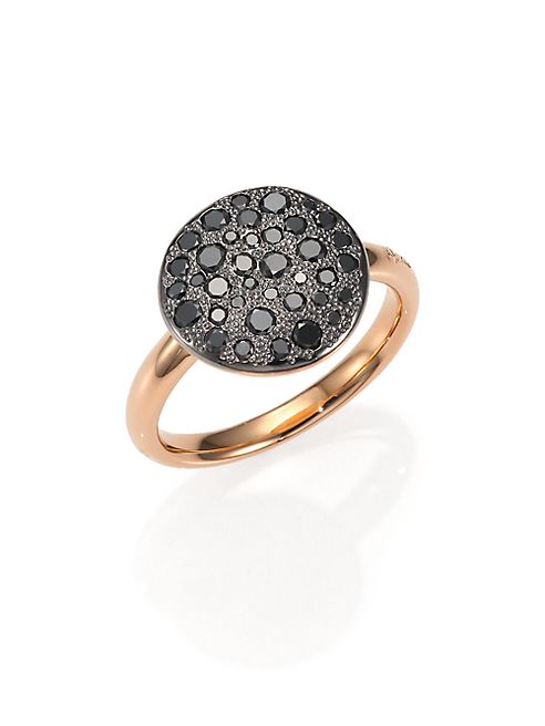 Pomellato - Sabbia Black Diamond & 18K Rose Gold Ring