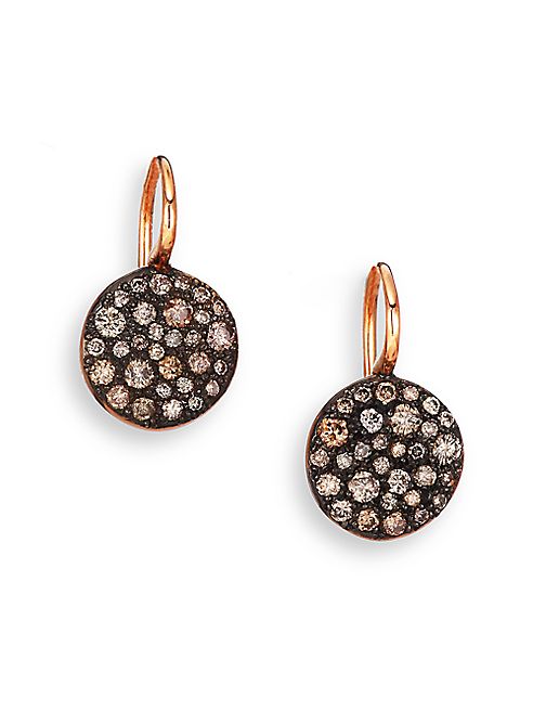 Pomellato - Sabbia Brown Diamond & 18K Rose Gold Drop Earrings